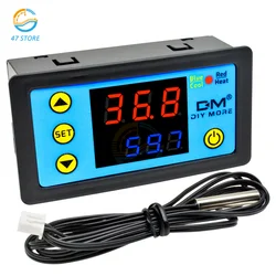 W3231 LED termostato digitale a doppio Display singolo DC 12V AC 110V 220V regolatore di temperatura per congelatori per acquari incubatore auto