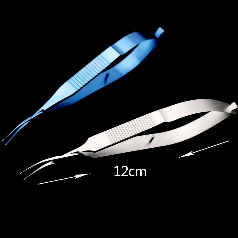 The duck mouth tweezers Lens transplantation stainless steel titanium alloy 12cm Cataract Surgery ophthalmic instruments