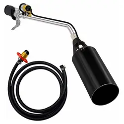 TOAUTO Propane Torch Double Switch with Push Button Igniter Kit with Hose for Ice Snow Melter Weed Blow Gas Burner