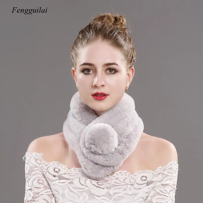 Vrouwen Winter Warme Sjaal Mode Dikker Bont Imitatie Bont Gras Sjaal Bont Sjaal Vrouwen Accessoires Winter Sjaal Pluche Sjaals