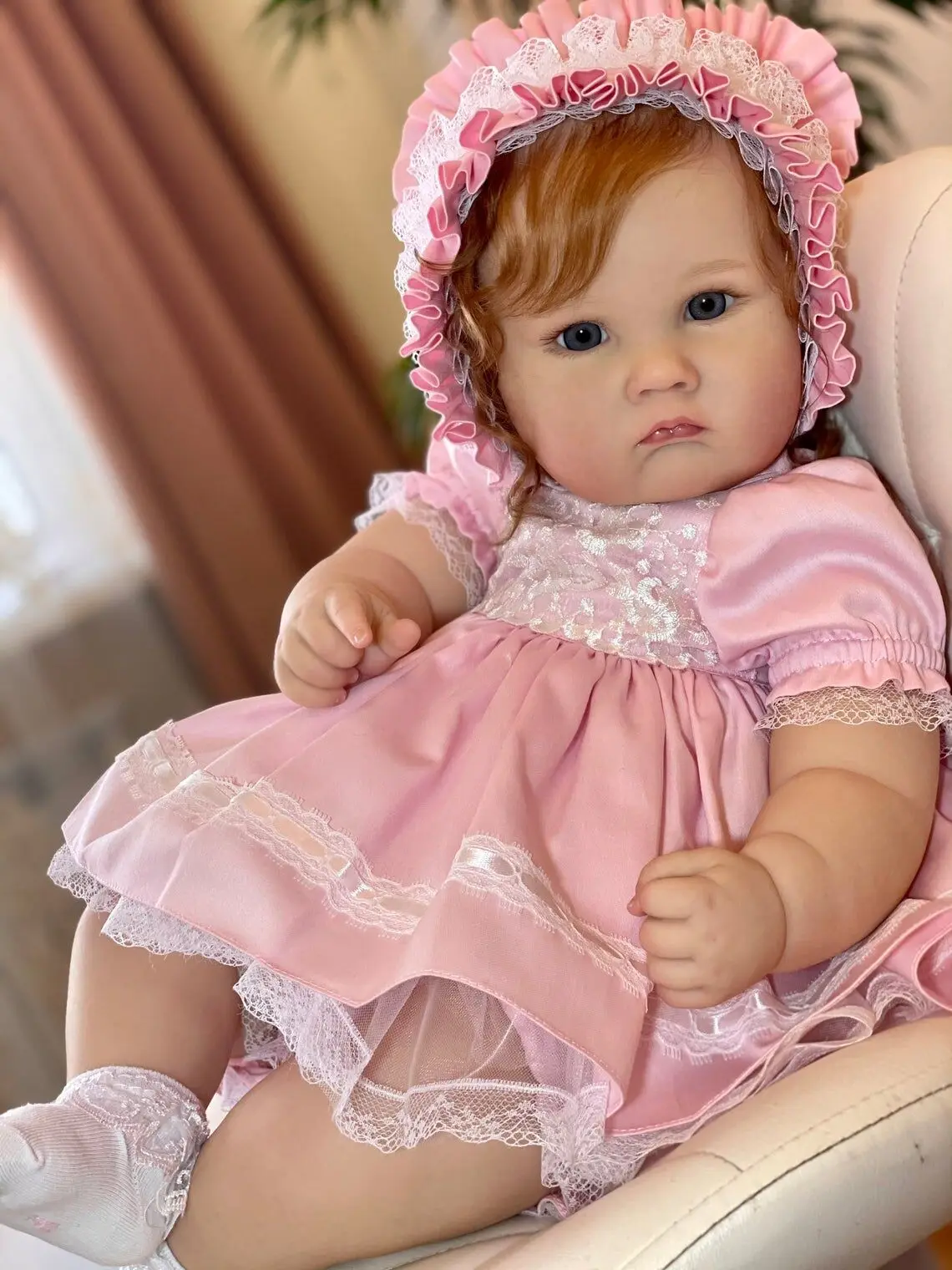 23“ Realistic Reborn Silicone Baby Dolls Cute Newborn Princess Babies Toddler Bebe Boneca Bathe Toy Child Birthday Gift For Girl