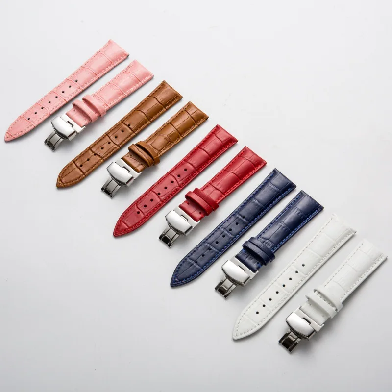 14mm 16mm 17mm 18mm 19mm 20mm 22mm Leather Watchbands Watch straps Watch accessories Women Men Universal Belt band Accessories