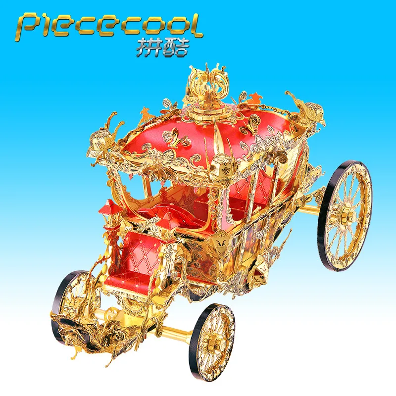 Piececool 3D Metalen Puzzel De Prinsesvervoer Diy Jigsaw Model Building Kits Gift En Speelgoed Voor Volwassenen Kinderen