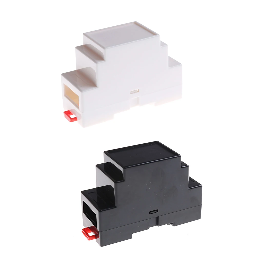 1PC DIN Rail PLC Junction Box Plastic Electronics Box Project Case 88x37x59mm/100*60*25mm High Quality