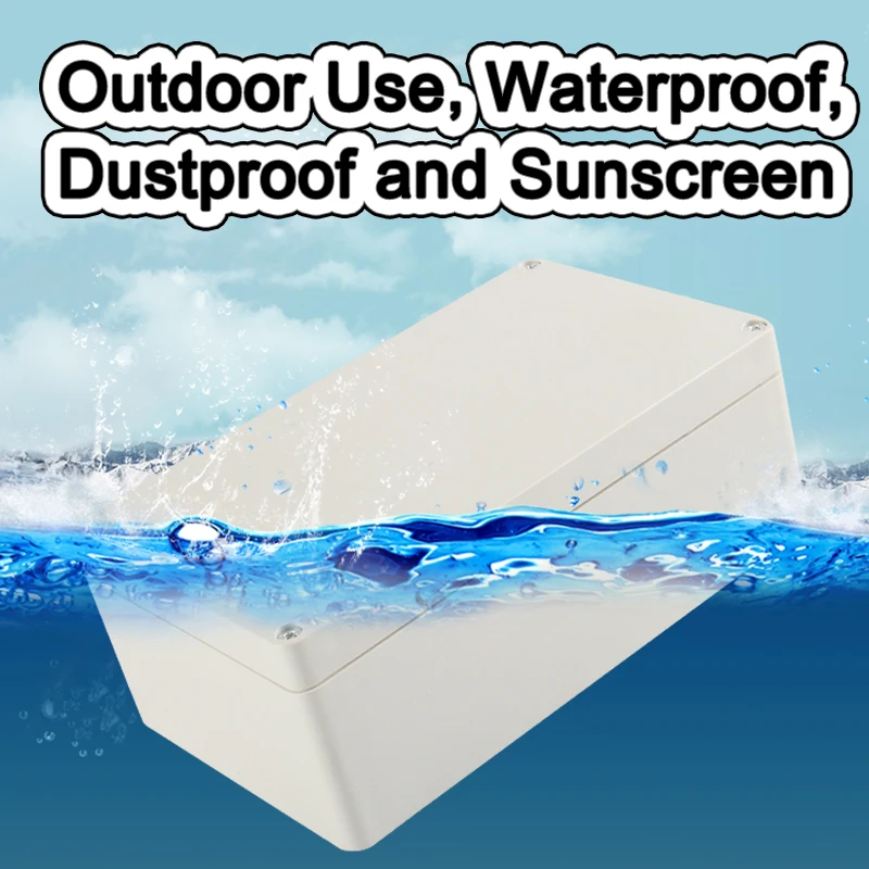 Outdoor Junction Box Housing Waterproof Box Plastic Enclosure Electronic Project Instrument Case Electrical Box Assemble