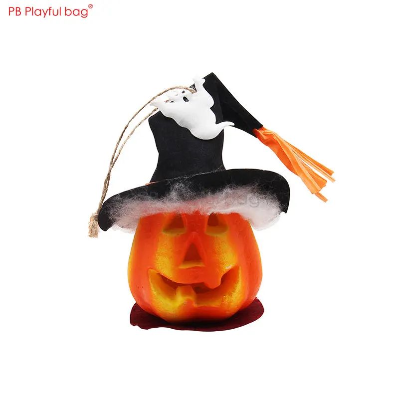 Saco brincalhão halloween abóbora lanterna luz oco abóbora light-up brinquedos festa casa ornamentos decoração do quarto criativo ab09