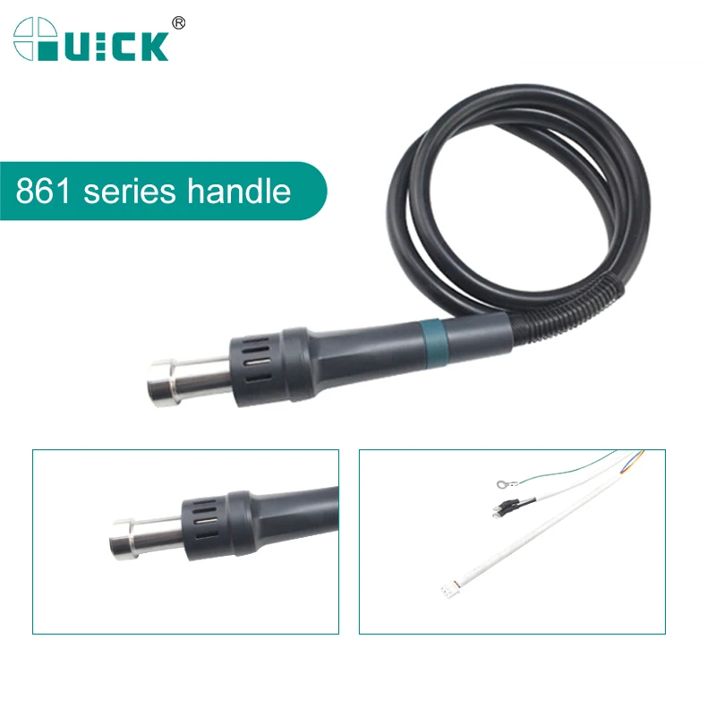 Quick 861DW Heat Gun Handle Heater Soldering Iron Solder Handle Replacement heat gun handle for 861DW Welding rework Station