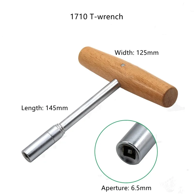 Xuan Gong piano soundboard truing tool T-wrench wrench winding shaft detachably 1710 1710A