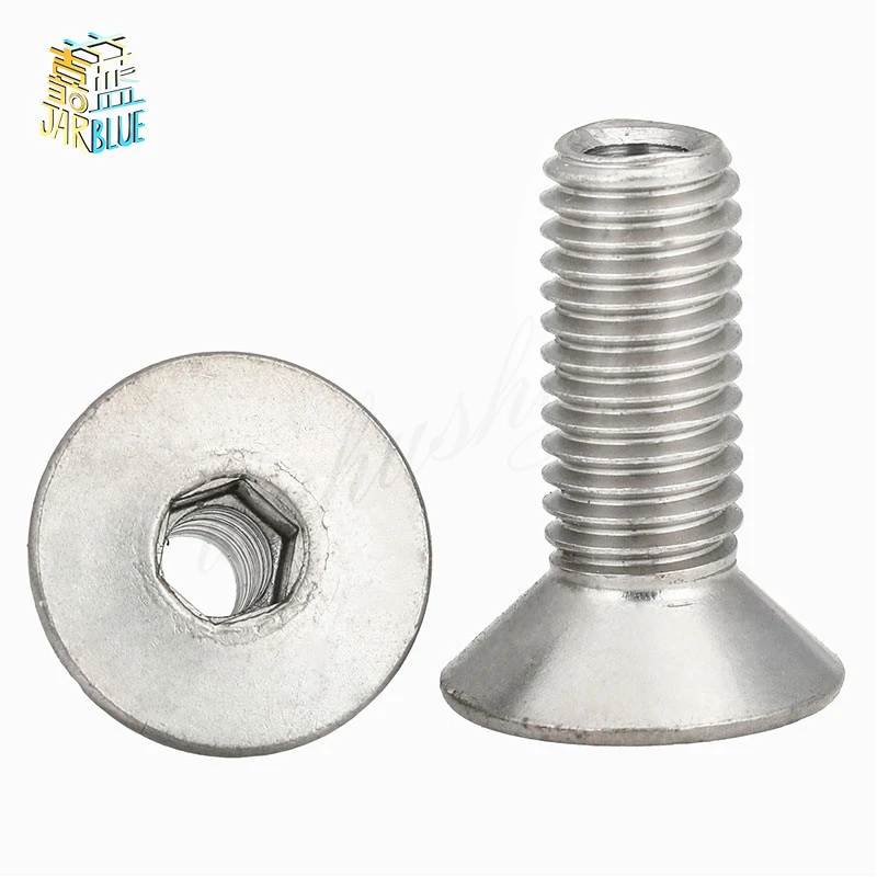 

1-5P M4 M5 M6 M8 M10 M12 tainless steel hollow flat head countersunk head screw Hollow Bolt Lamp Threading Screw Through Hole