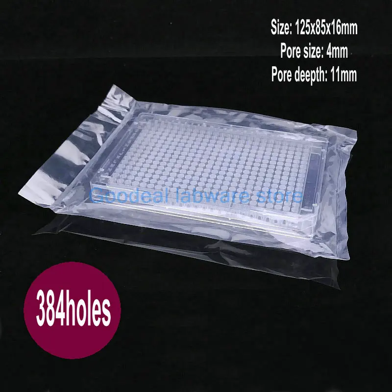 4pcs 6/12/24/48/96/384hole Plastic Cell Culture Plate Bacterial Culture Plate Enzyme Label Plate With Sterilization Packaging