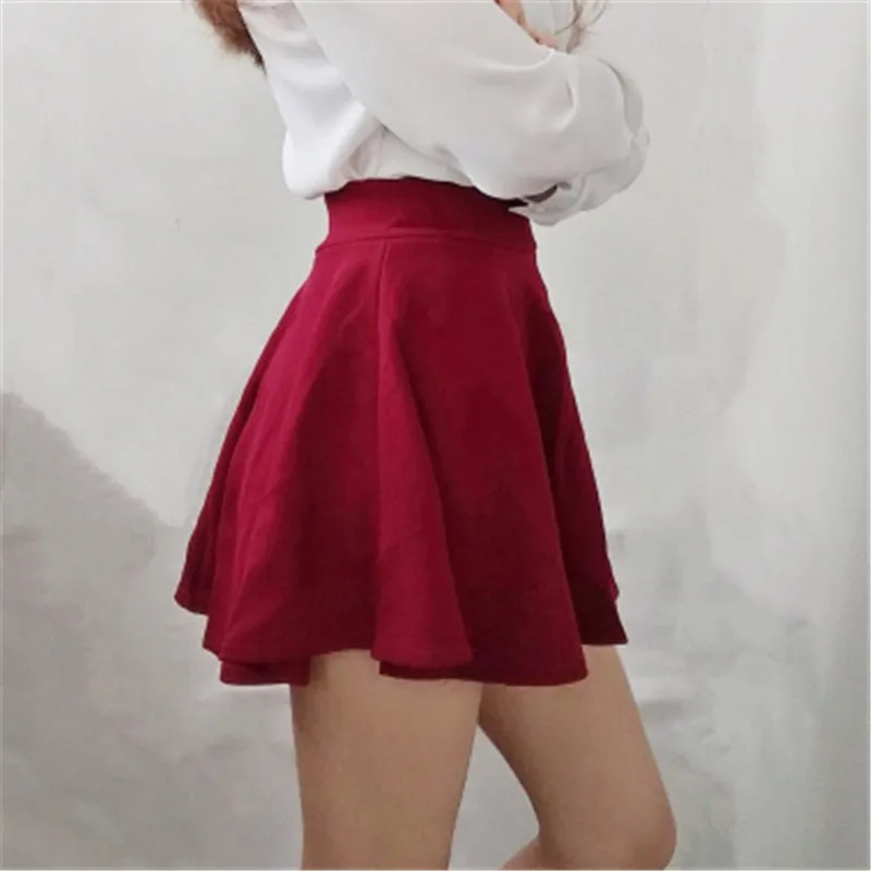 2024 Summer Style Women Skirt Solid Color Sexy High Waist Midi Pleated Skirts Stripe Black School Korean Mini A-line Saia