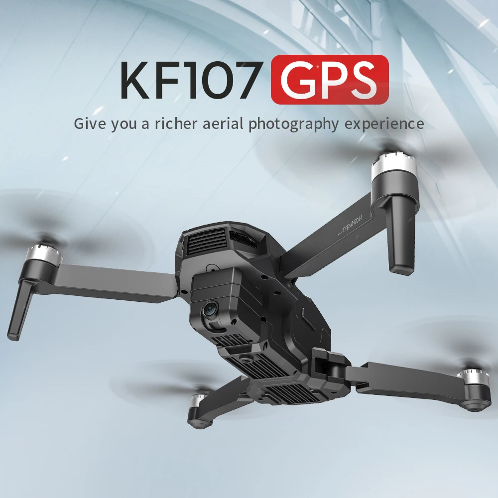 KF107 GPS RC Drone with 4K HD Dual Camera Gesture Control 25 Minutes 1.5KM 5G Wifi FPV Brushless Motor Dron VS F11 Zen K1 SG906
