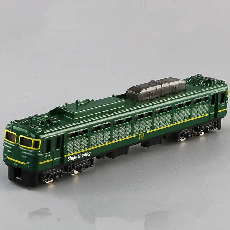 Alloy Retro Nostalgic ไอน้ำรถไฟรุ่น1:87รถไฟความเร็วสูงของเล่น,double-Headed รถไฟ,ของขวัญเด็ก,จัดส่งฟรี