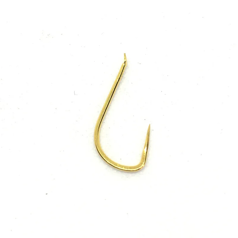 

1000pcs/lot Flat Body Double Blood Groove Sleeve FishHooks Gold Non-Barb Carp Fishing Hook Tackles Accessories Peche Pesca Anzol