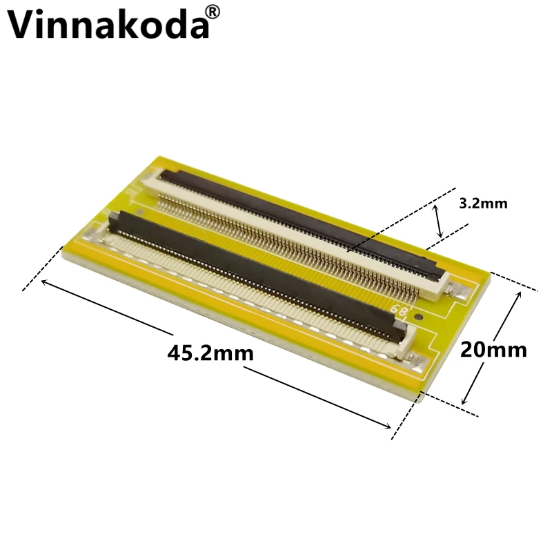 Papan ekstensi FFC/FPC, 1 buah papan adaptor 0.5MM ke 0.5MM 68P