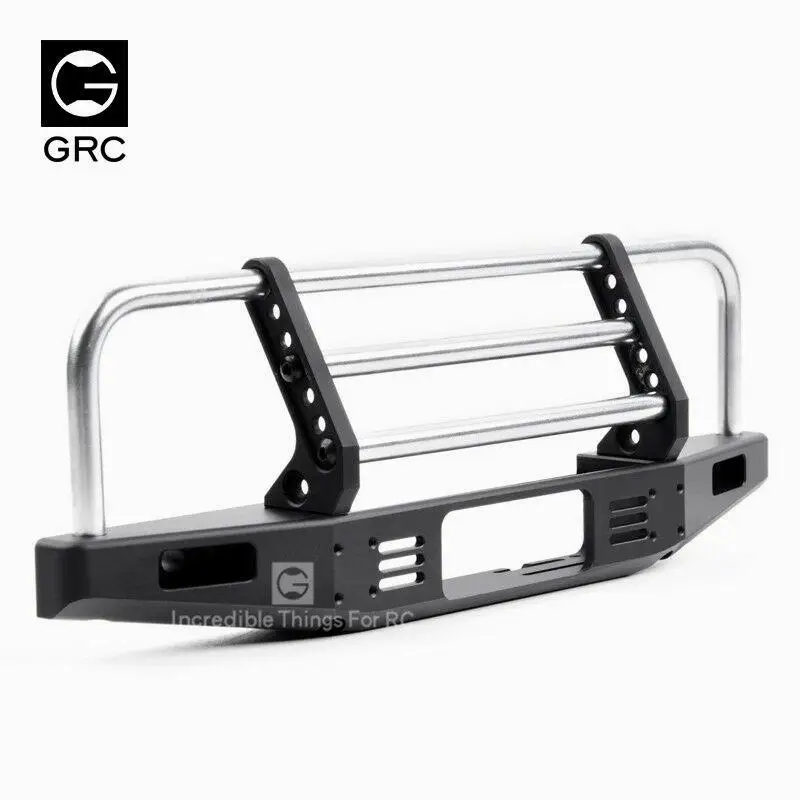 For 1/10 RC Crawler Car Trax TRX4 Defender Bronco Universal Metal Front Anti-collision Bumper Axial Scx10 90046 90047