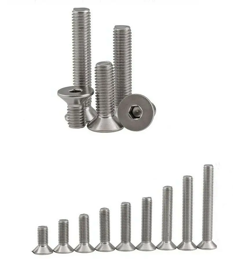 

M3 316 stainless steel flat head countersunk head hexagon screw accessories