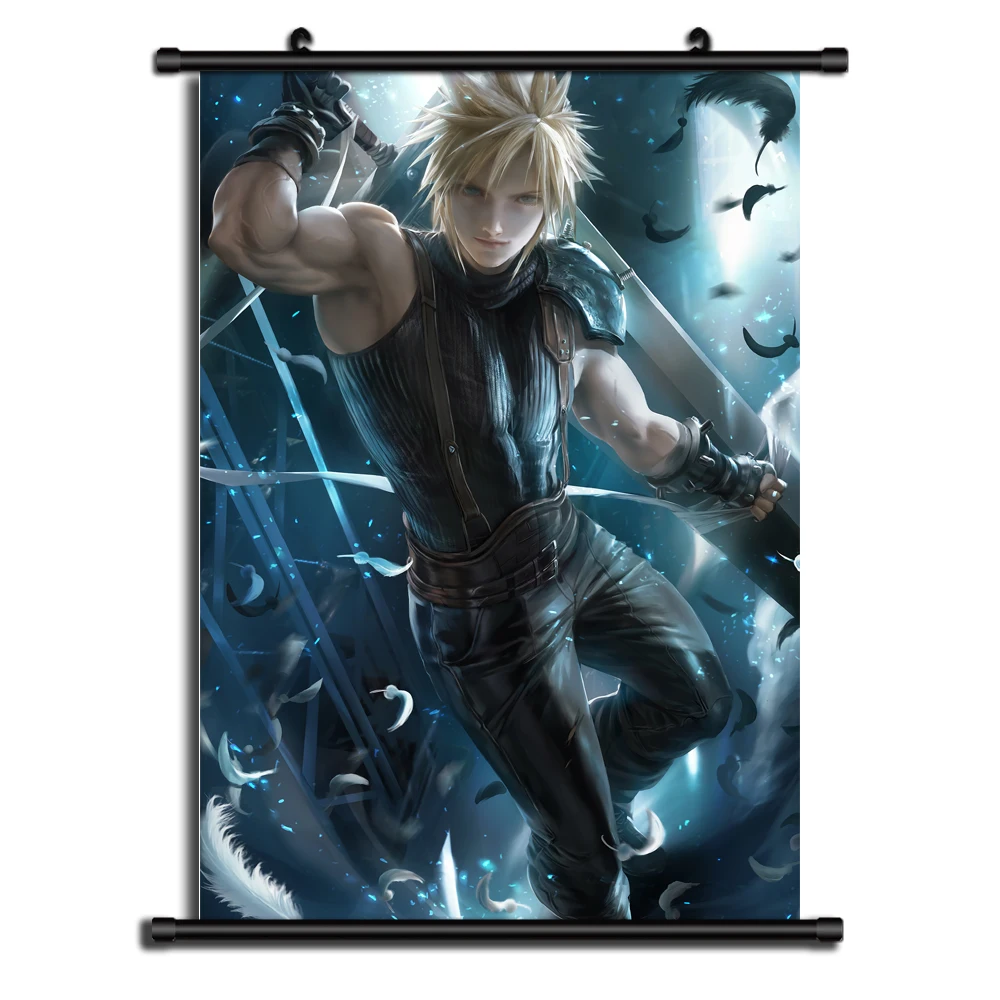 Final Fantasy Cloud  Anime Posters Wall Art Print Canvas Painting Decor Pictures for Home Decoration Living Kids Room Decoration