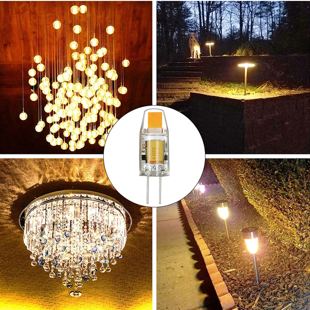 10pcs LED G4 COB Light Bulb AC DC 12V 220V Warm/Cold White 360 Beam Angle Chandelier Lights Replace 20W 40W Halogen Lamp