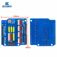 V5.0 Sensor Shield Expansion Board for Arduino UNO R3 with RJ11 Ports Plug & Play Compatible Breadboard Robotics IoT STEM