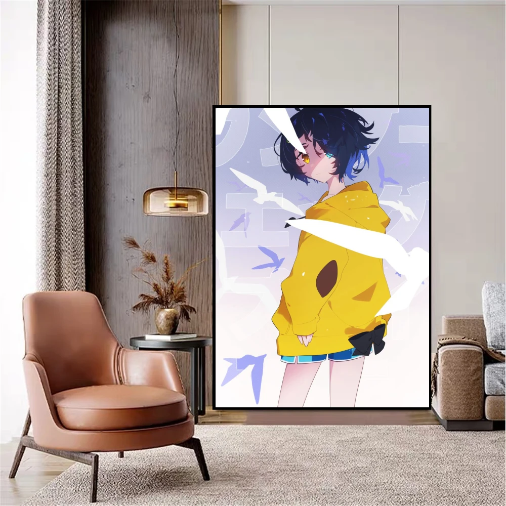 WTQ Wonder Egg Priority Japanese Anime Girl Canvas Painting Anime Posters Wall Decor Retro Poster Wall Art Picture Home Decor