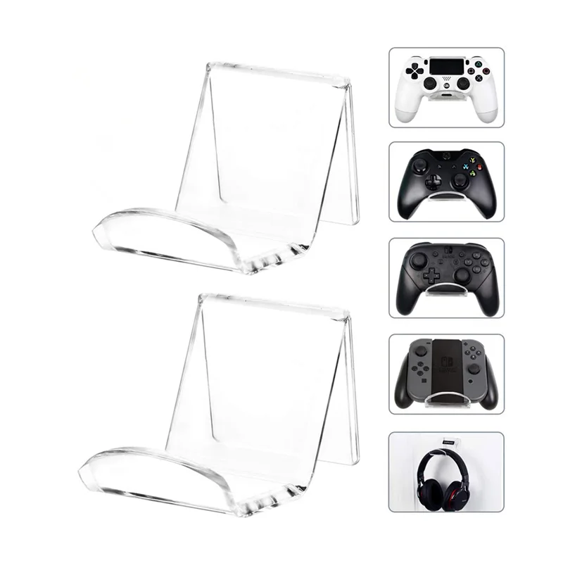 

Wall Mount Game Controller Stand Holder for PS4 Controller Headphone Holder Universal Design Gamepad Holder