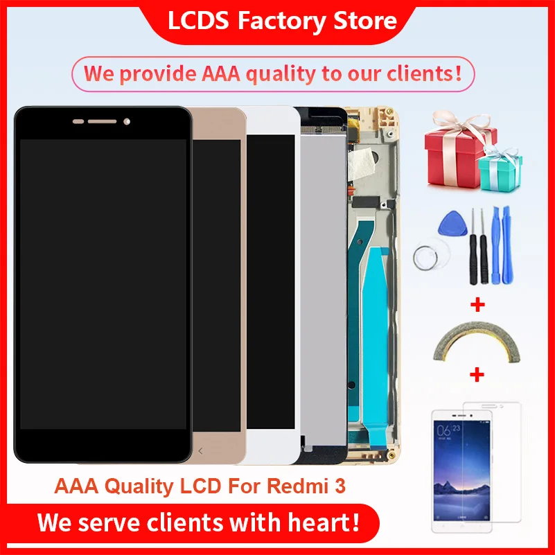 

Grade AAA Quality LCD For Xiaomi Redmi 3 LCD With Frame LCD Display Screen For Xiaomi Redmi 3 Screen LCD 10-Touch 1280x720