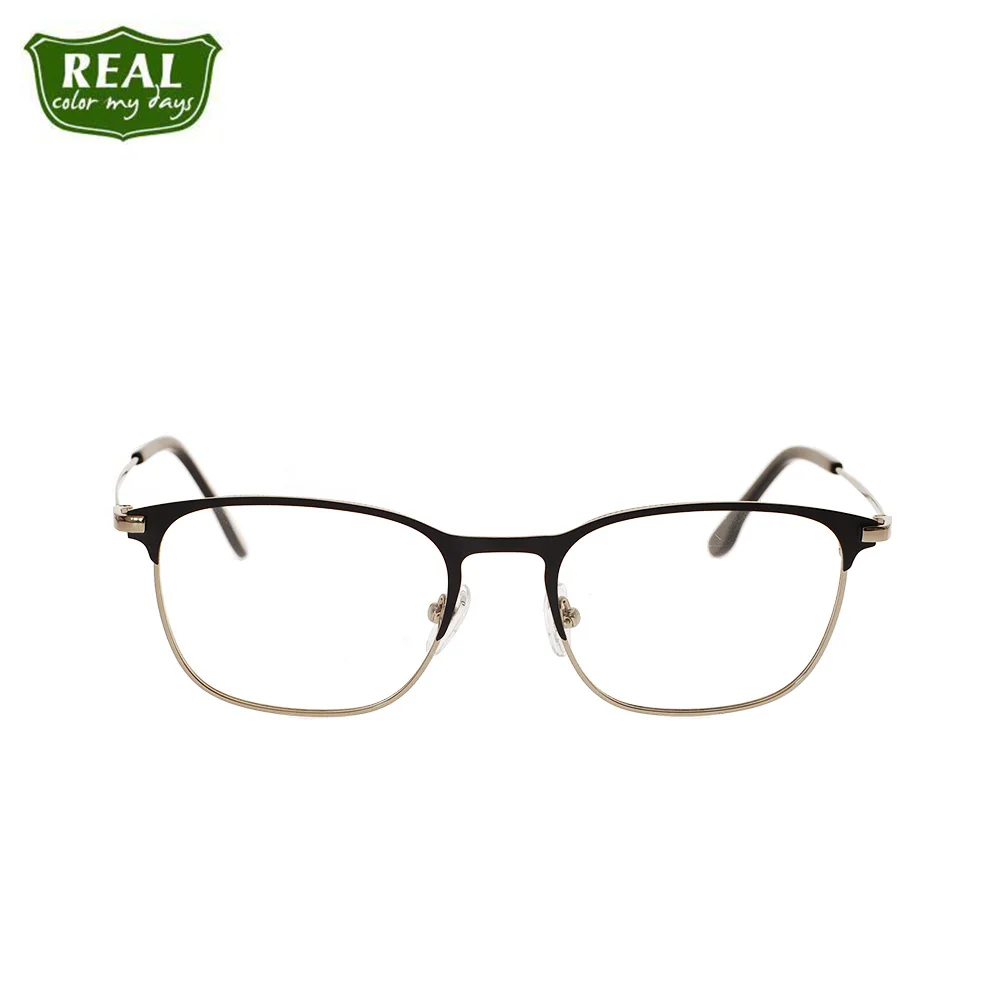 

REAL Classic High Quality Optical Glasses Frame Metal Rectangle Frame Myopia Men Eyewear Eyeglasses Glasses Unisex