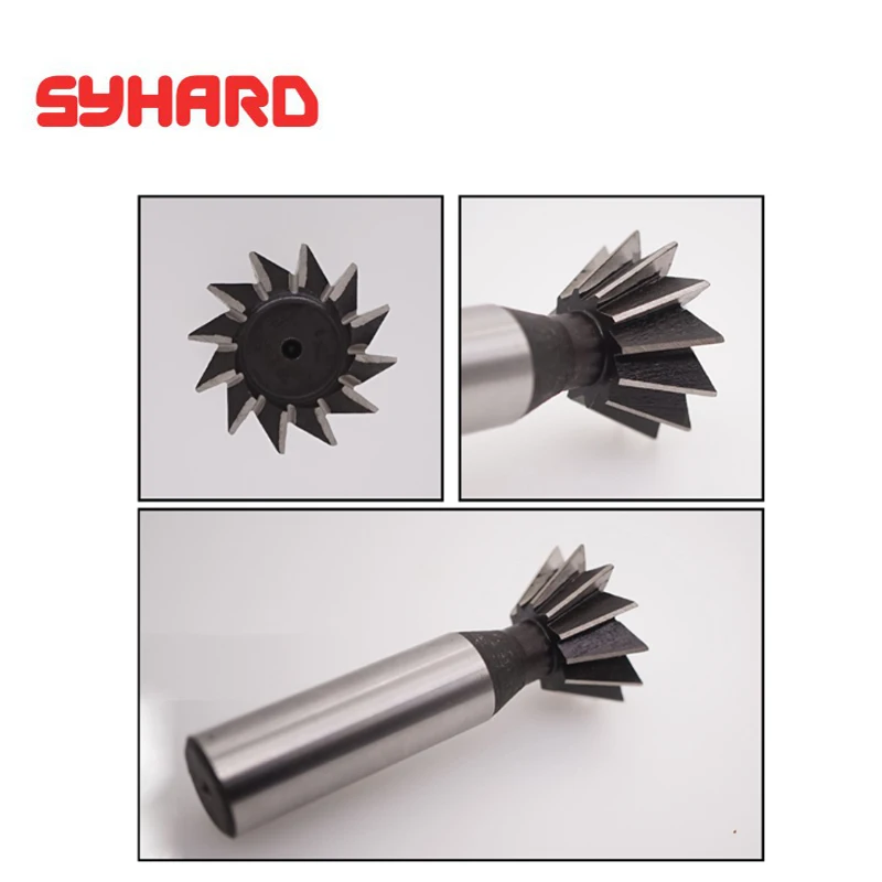 2pcs/lot W6542 HSS Straight Shank Dovetail Slot Milling Cutter blade diameter 6 8 10 14 18 20 25 32 35 60mm*45 55 60Degree