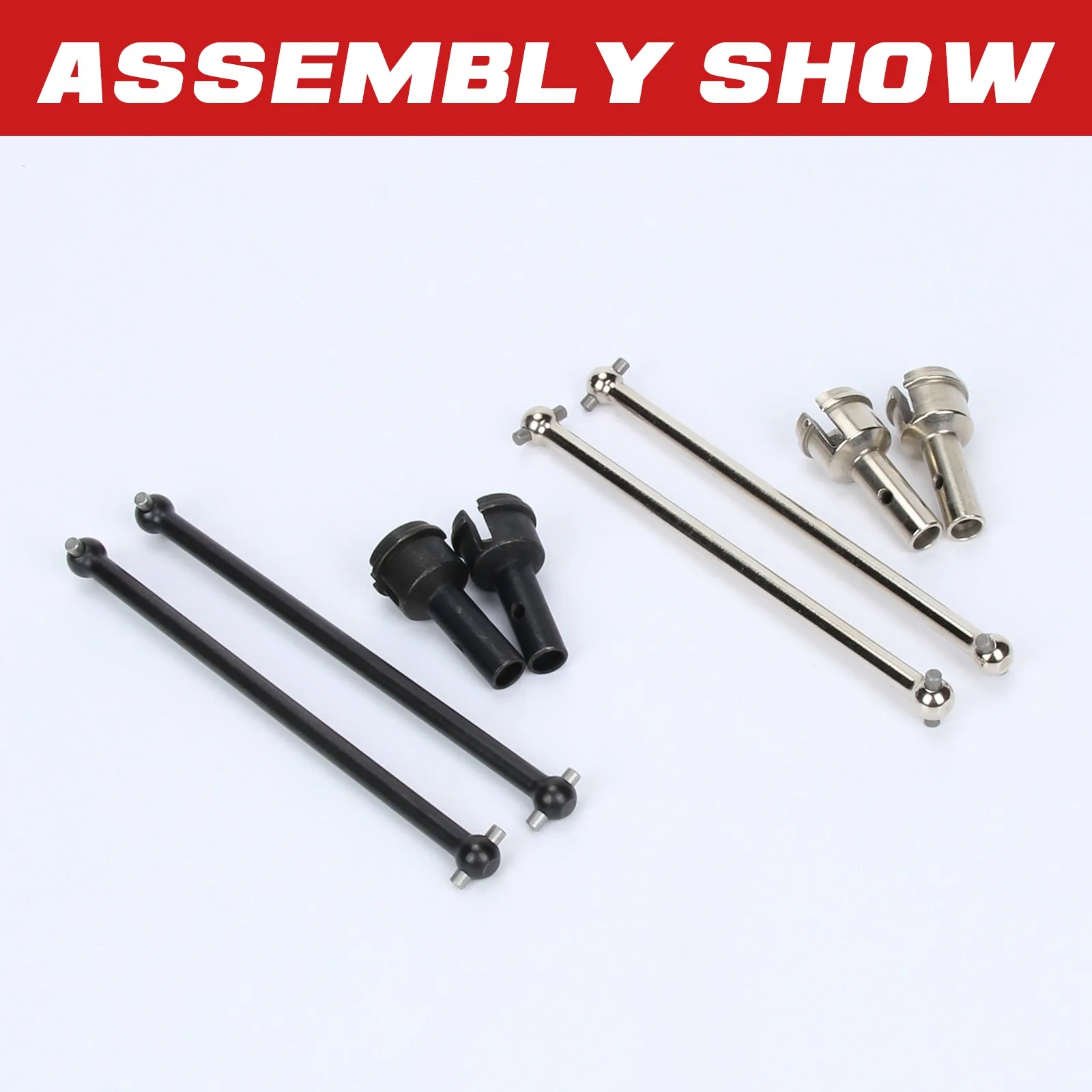 2pcs/set #45 steel rear WHEEL AXLE 8X36MM & DOGBONE 107MM for Arrma 1/7  6s BLX MOJAVE RTR&EXB Roller hopups upgrade parts