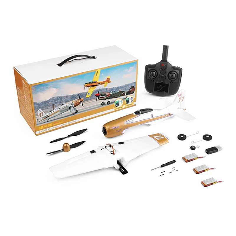 

WLtoys XK A260 RC 2.4G Airplane 4CH RarebearF8F EPP 6 Axis Stability RC Airplane Foam Air Toy Plane 3D/6G System Wingspan Kit
