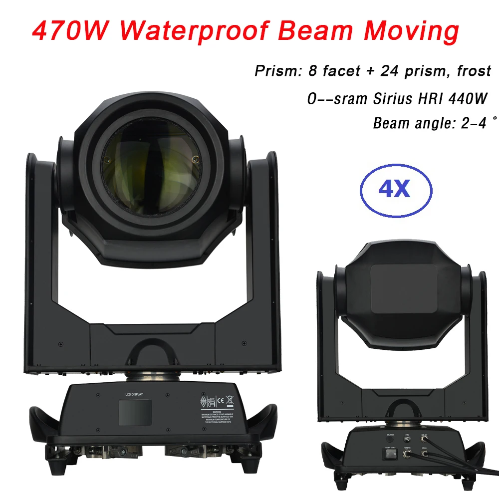 Dj Equipments 470W Waterproof Moving Head Light IP65 Beam Spot Stage Light DMX 512 Dj Disco Light For Par Party Light Wedding