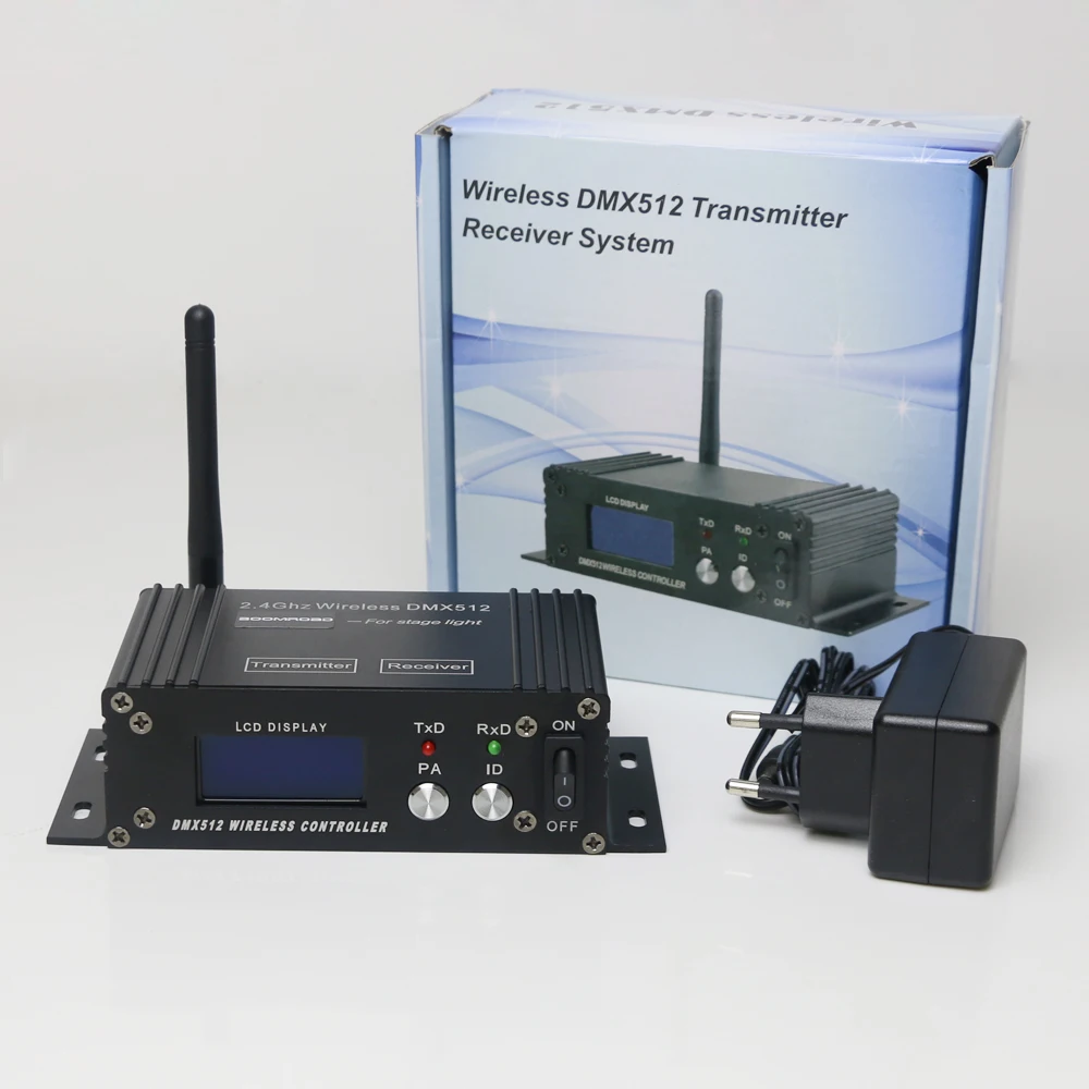 2.4G LCD ディスプレイ DMX512 コントローラー レシーバー
