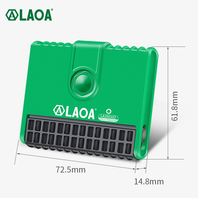 LAOA 7pcs Damaged Screw Extractor Drill Bits Set Stripped Screw Torx/ Hexagon Set Double Ended Broken Screw Bolt Demolition Tool