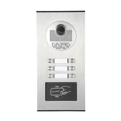 6 Units Video Intercom Outdoo Door Camera for  Apartment Video Door Phone Doorbell Support 6 Household