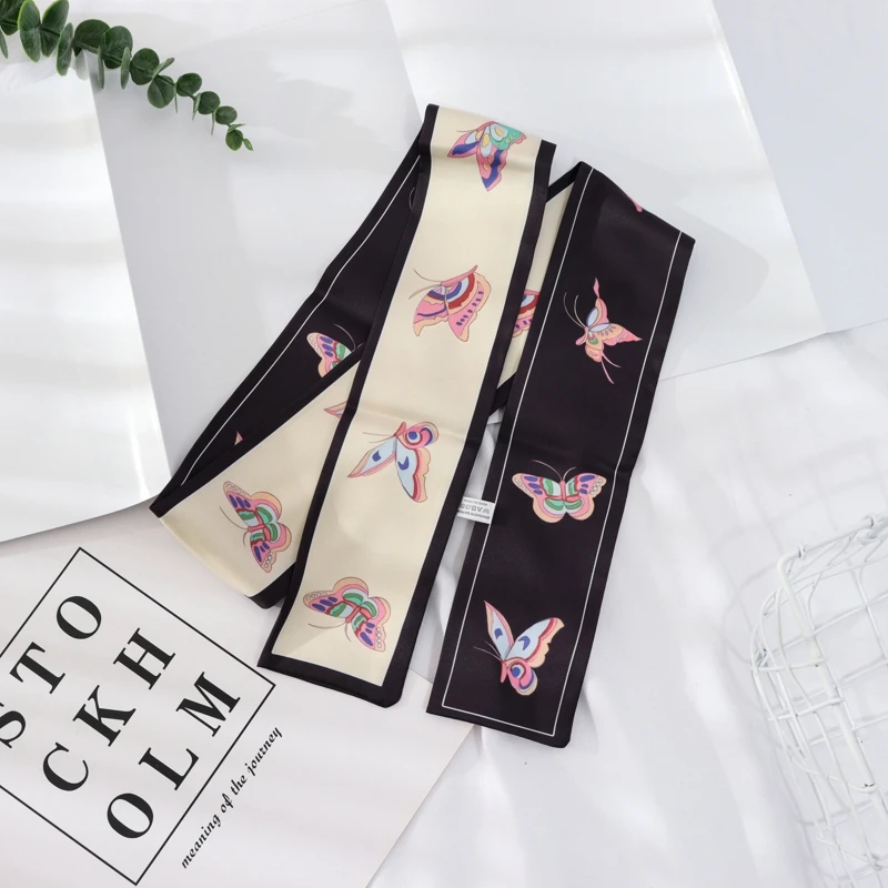 2021 Summer 120*7 Versatile Ribbon With a Suit Tied Bag Ribbon Summer Thin Matching Shirt Scarf For Women