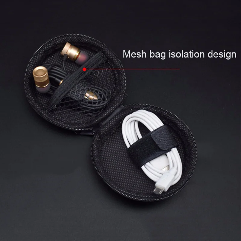 Earphone Accessories Earphone Case Bag Headphones Portable Storage Case Bag Box Headset Accessories For Earphones SD TF Cards