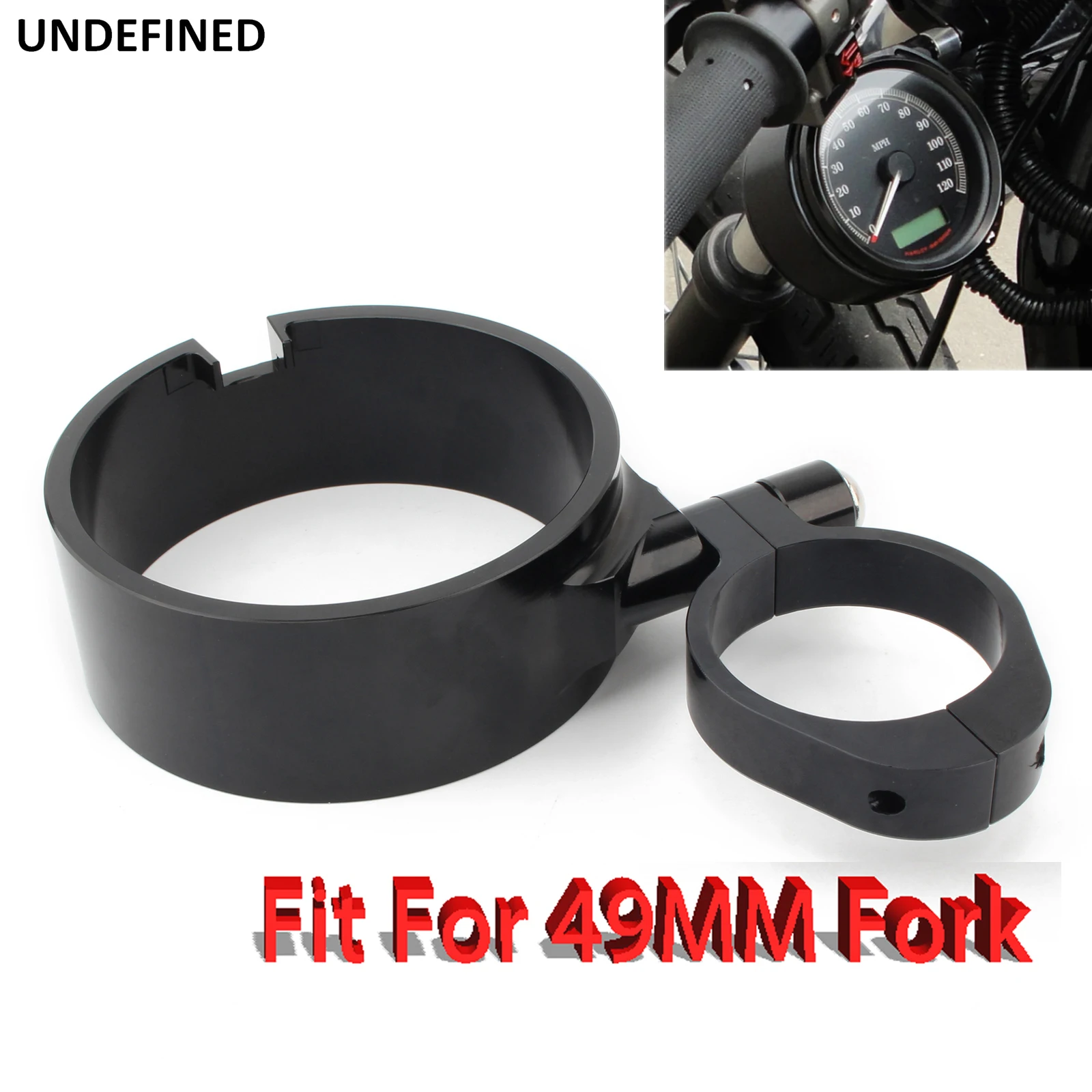 Speedometer Bracket Housing Side Mount Relocation Cover 49MM For Harley Sportster XL 883 1200 48 Dyna FLD Wide Glide 2006-2021