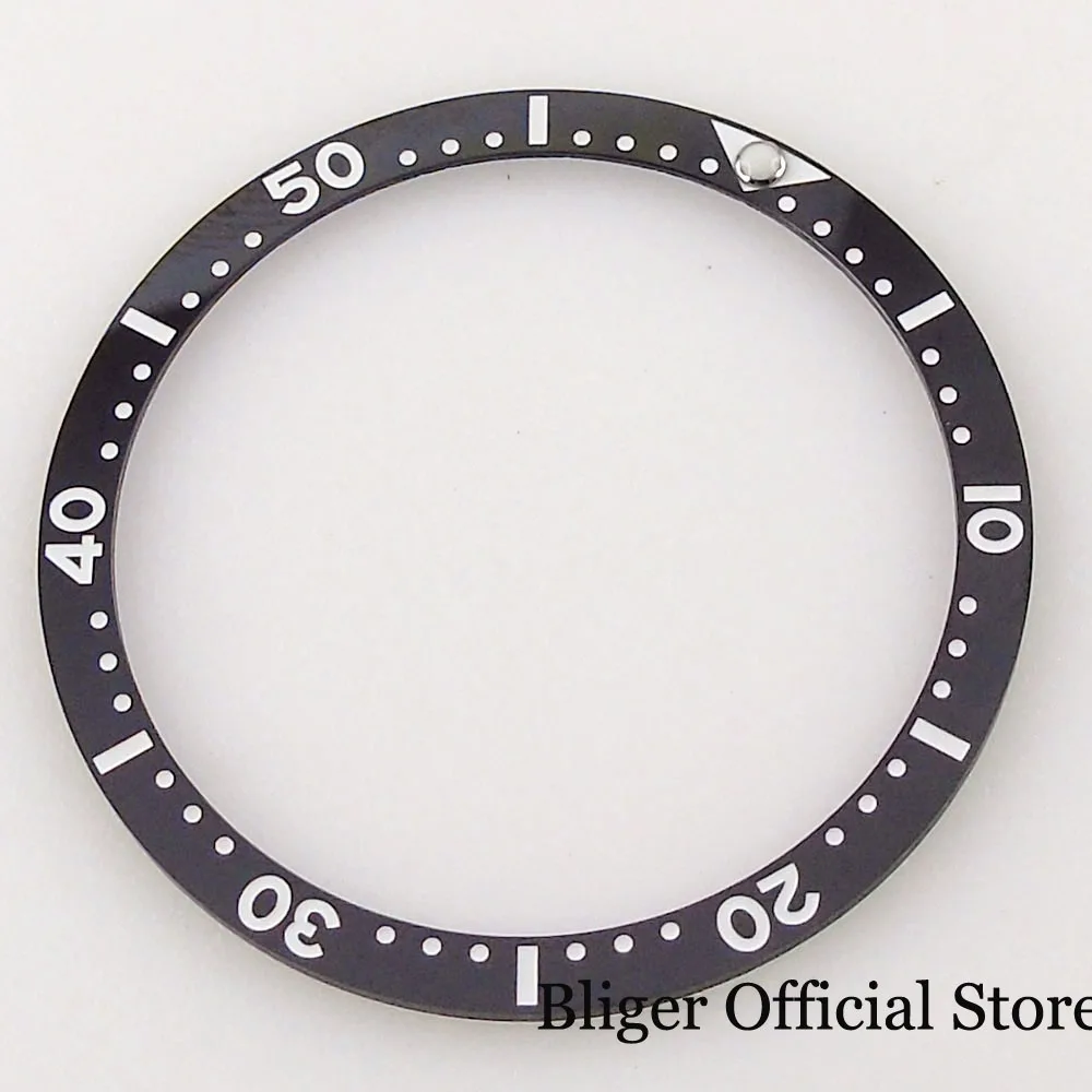 Replacement Black 38mm*32.15mm Watch Bezel Ring Insert fit watch case