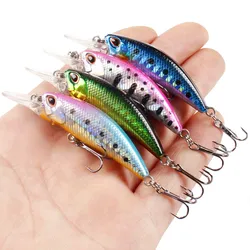 1Pcs Minnow Fishing Lures Sinking Wobbler 6.5cm 5g Iscas Artificial Plastic Hard Bait 3D Eyes Crankbait Bass Pesca Tackle