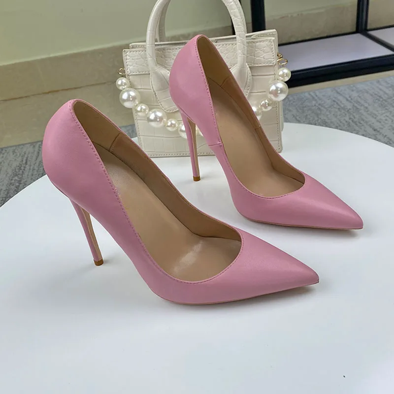 Keshangjia – chaussures pointues roses à talons hauts, avec bouche fine et peu profonde, sexy, de fête, à la mode, pour femmes, nouvelle collection