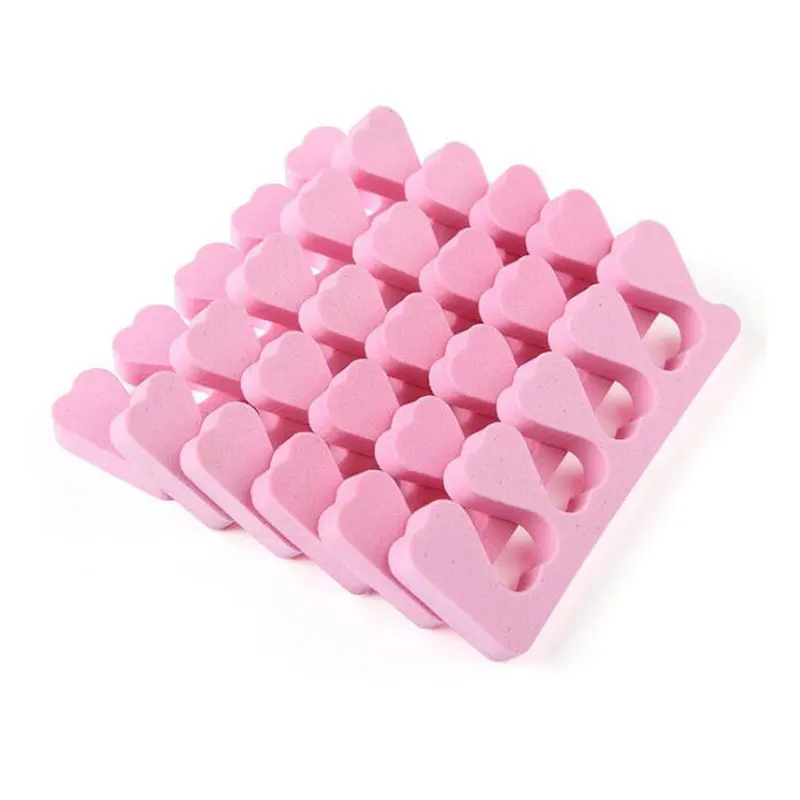 10PCS Pink Sponge Nail Toes Separators Fingers Foots Separators Soft Manicure Pedicure Nail Art Tools