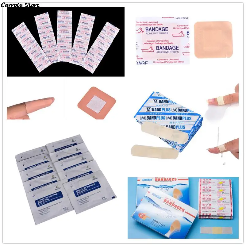 Hemostasis First Aid Outdoor Hypoallergenic Non-woven Medical Adhesive Wound Dressing Band Aid Bandage Breathable