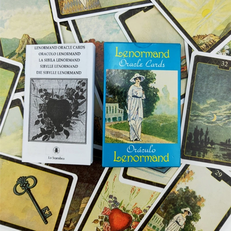 Lenormand Cards English Version Tarot 44-Card Deck Divination Board Game Family Party