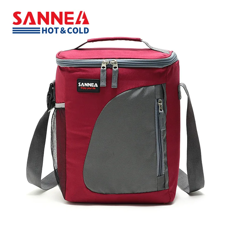 SANNE-Bolsa de almuerzo térmica portátil con aislamiento, contenedor de almacenamiento, bolsas de almuerzo térmicas para Picnic Unisex,