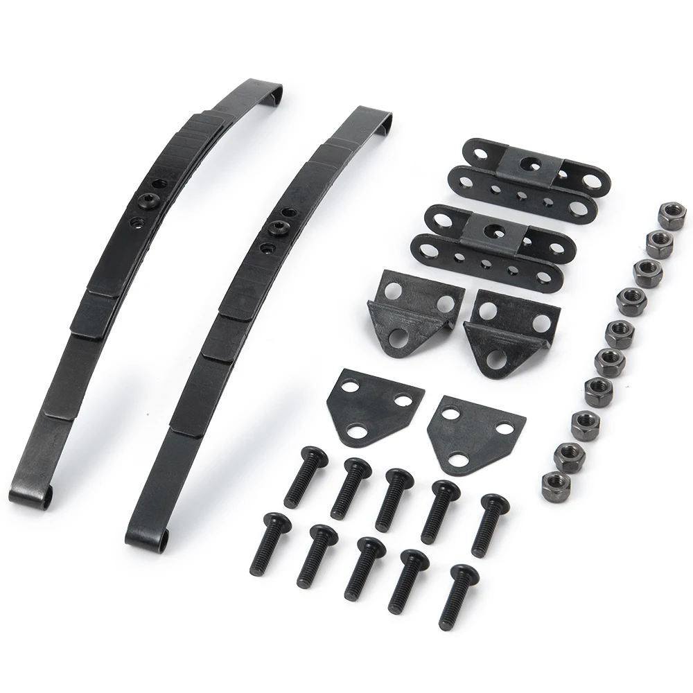 YEAHRUN 1/10 Rock Crawler Steel Leaf Spring Suspension Set for 1/10 D90 RC Crawler Car Upgrade Parts