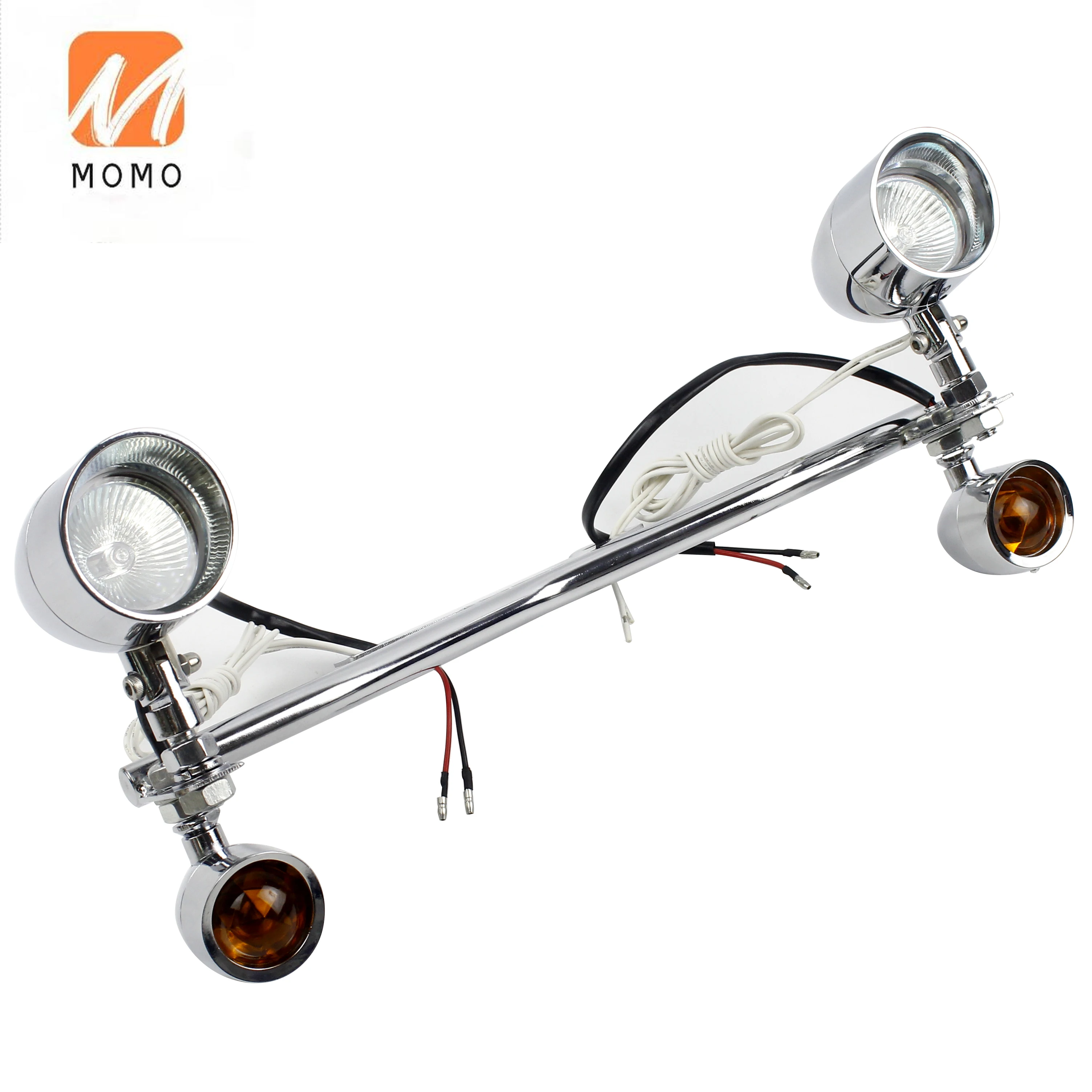 Dirt Bike LED Motorcycle Spot Light Street Bike Moto Turn Signal Light With Bracket