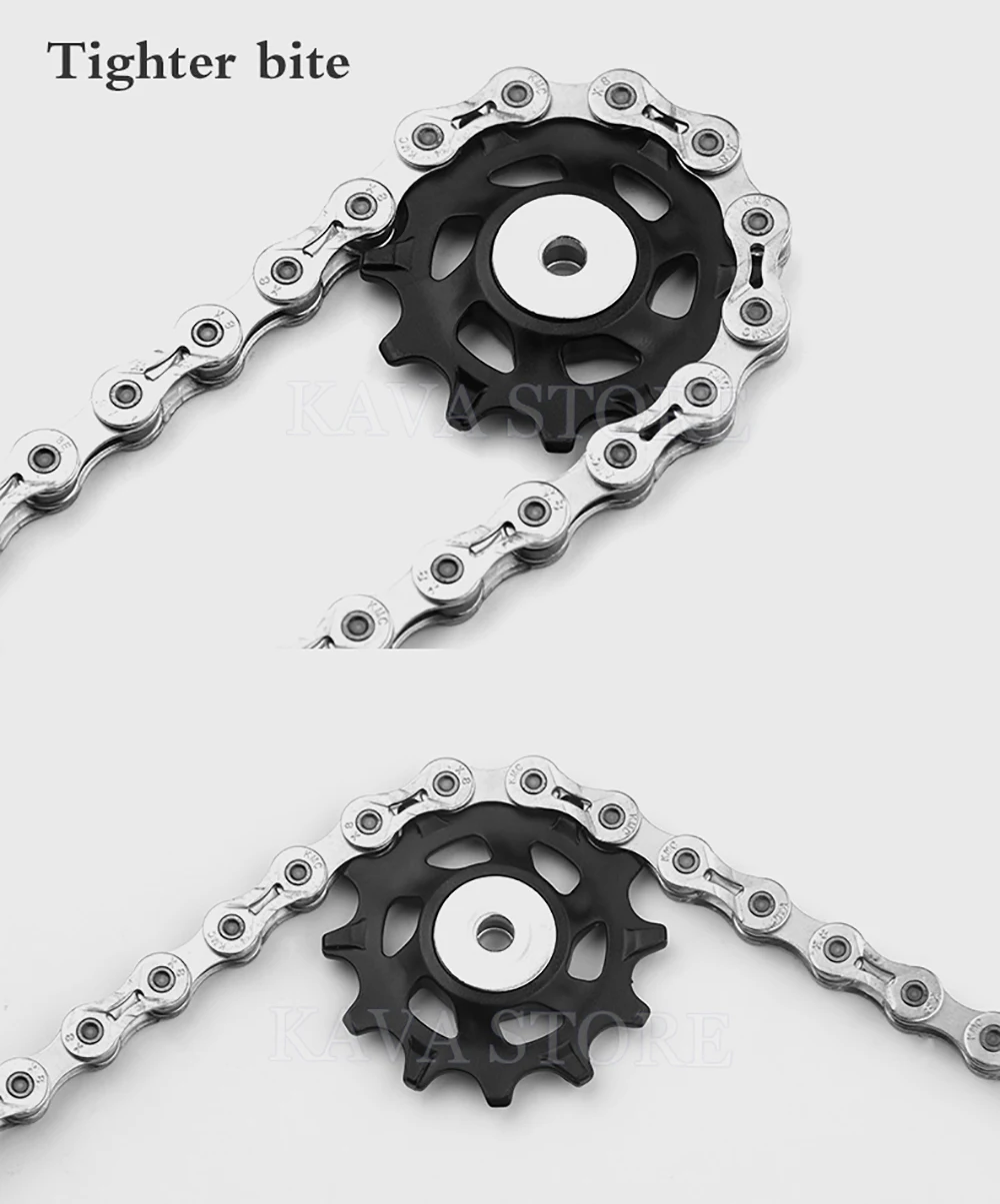 WUZEI Fahrrad Pulley 11T 12T 13T 14T 16T 17T Schaltwerk Pulley Rennrad jockey 7-12 Geschwindigkeit Guide Rad für Shimano SRAM – Detail 19