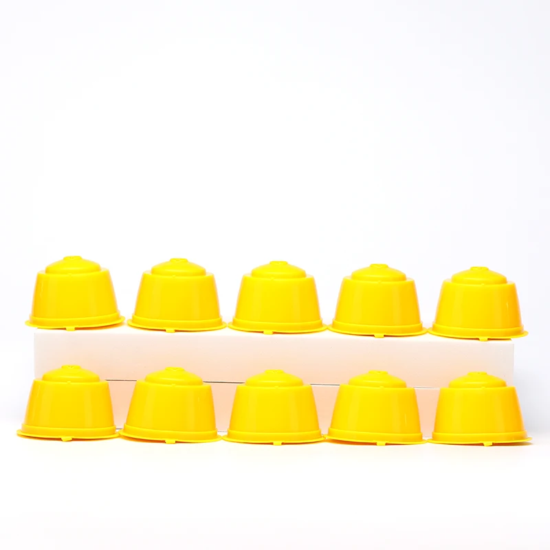 10PCS Refillable Capsules for Nescafe DOLCE GUSTO Coffee Capsules Reusable Filter with Spoon Brush Coffee Pods High Quality