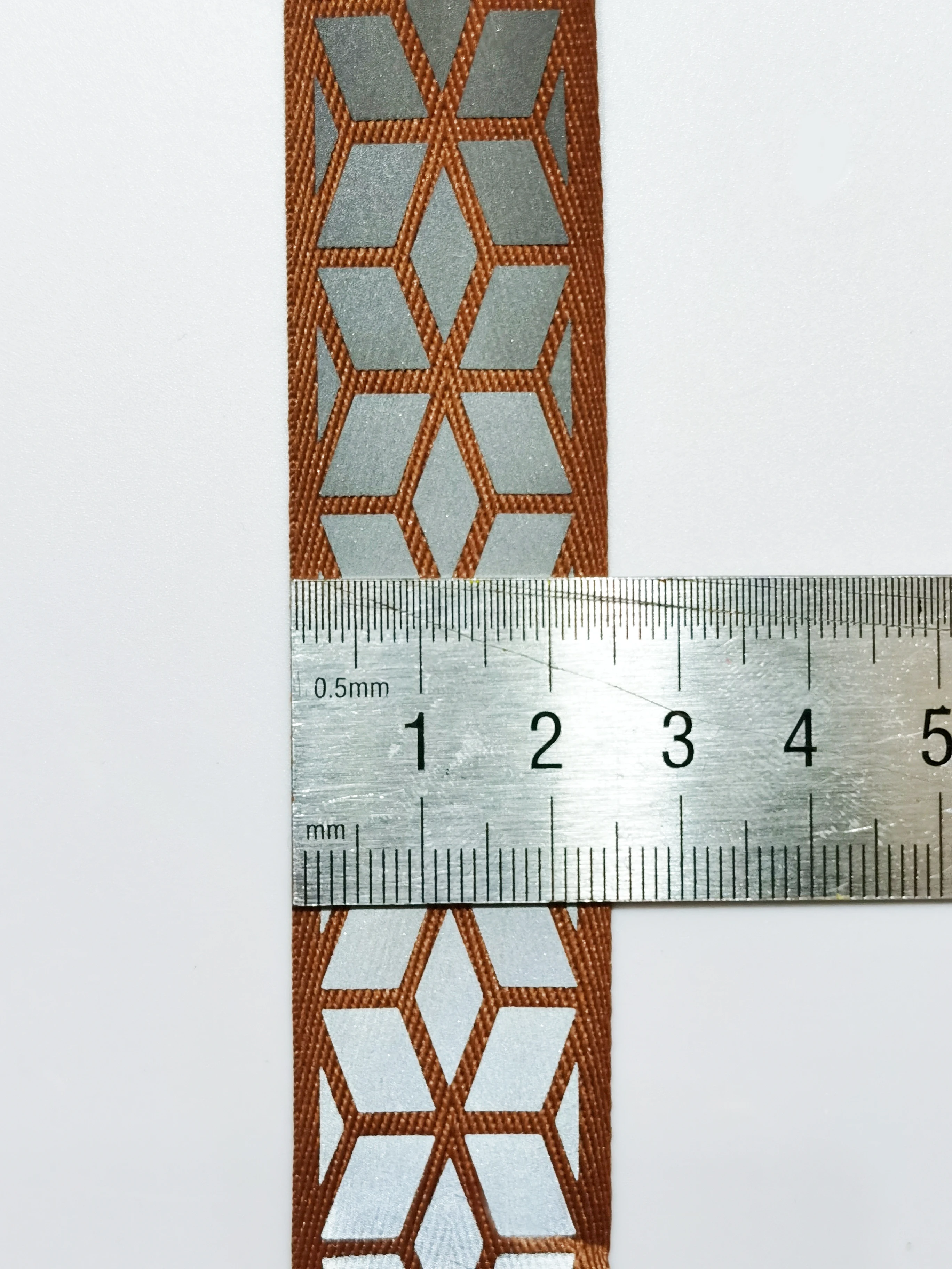 높은 가시성 폴리크롬 고휘도 반사 웨빙, 애완 동물 벨트, 의류 액세서리, 의류 가방 DIY 바느질, 43m, 2.5cm